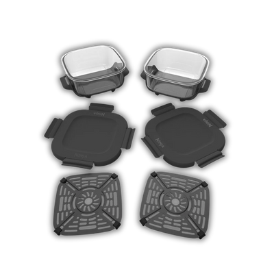 2-Pack Glass Container